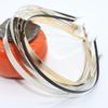 DIY Jewelry Accessories: Electroplated Gold and Nickel Headbands with Black Base (3mm, 5mm, 7mm, 10mm)