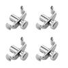 4Pcs 1/8 Violin Fine Tuners Nickel-Plated Steel Micro Tuners for Erhu And Kids Violin Easy-Install String Adjusters Beginner Violin Tuning Kit