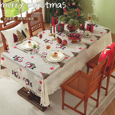 American Christmas Tablecloth Rectangular Factory Direct Coffee Table High-End Dining Table Cloth