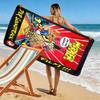 Werner Comic Print Beach Towel, Large Soft Quick Dry Towel for Beach Camping Swimming