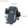 Y4UA Adjustable Car Phone Holder Phone Stand Dashboard Air Vent Mounted Stand Suction Cup/Hook Type Cradle for 4.5-7in Phone