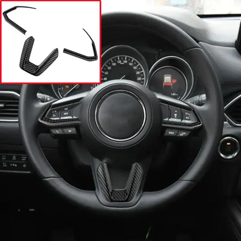Interior Modification Trim Accessories Interior Tools For Mazda CX-3 CX-5 CX7 CX8 CX9 Atenza Steering Wheel Decorative Sticker