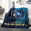 Name Custom Al-Hilal Print Flannel Blanket High Quality Warm Comfortable Cover for All Seasons Perfect for Gifts Home Decor