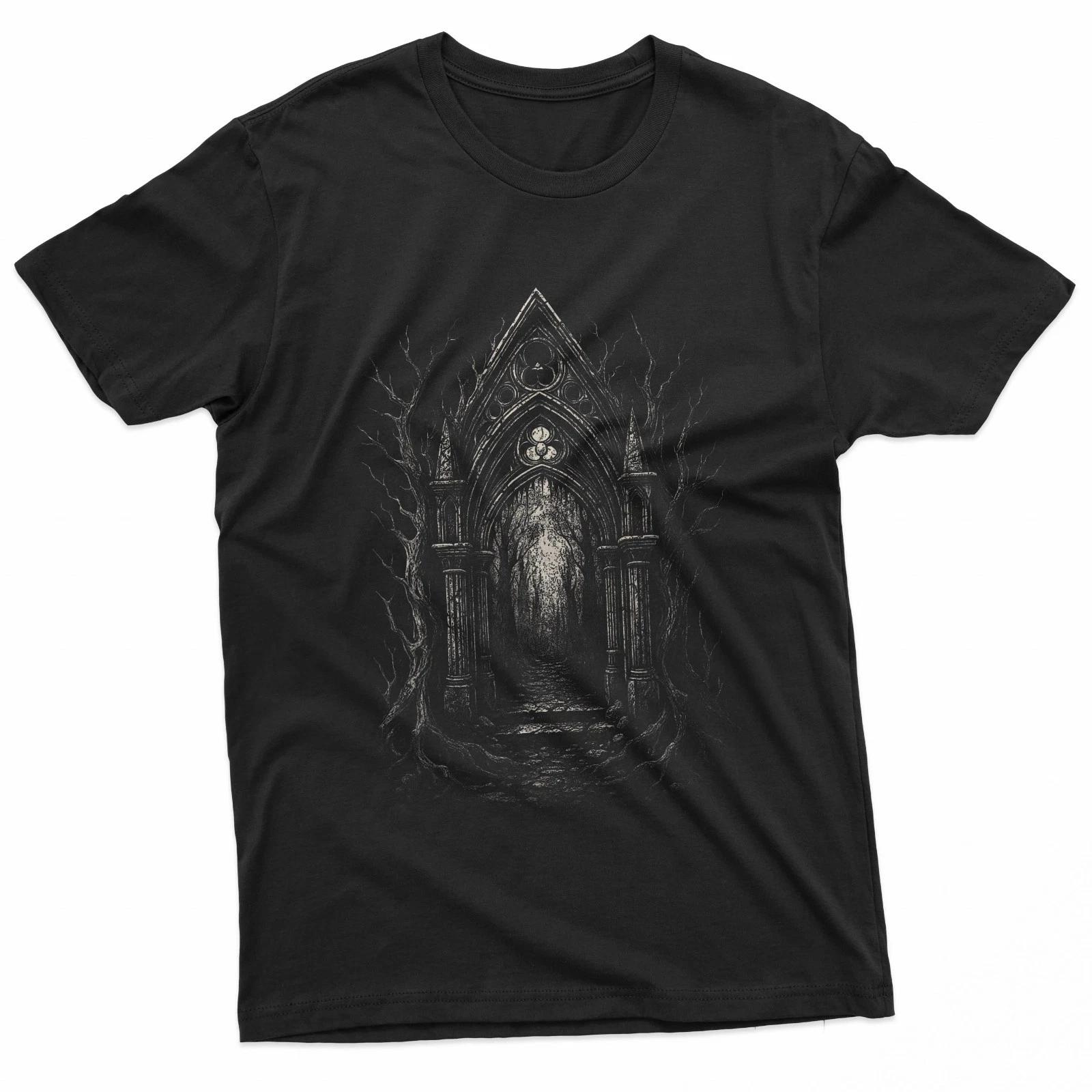 Dark Gothic Forest Goth Horror Alt Alternative Art Aesthetic T-Shirt XXL