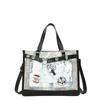Large Capacity Minimalist Handbag Zipper Pocket Adjustable Straps Teens Travel