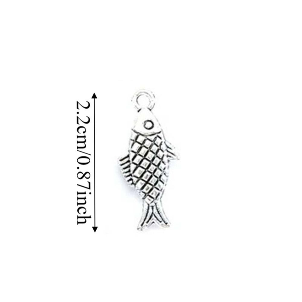 Metal Scallop Ocean Life Pendants for DIY Golden Fish DIY Jewelry Accessories  Earrings