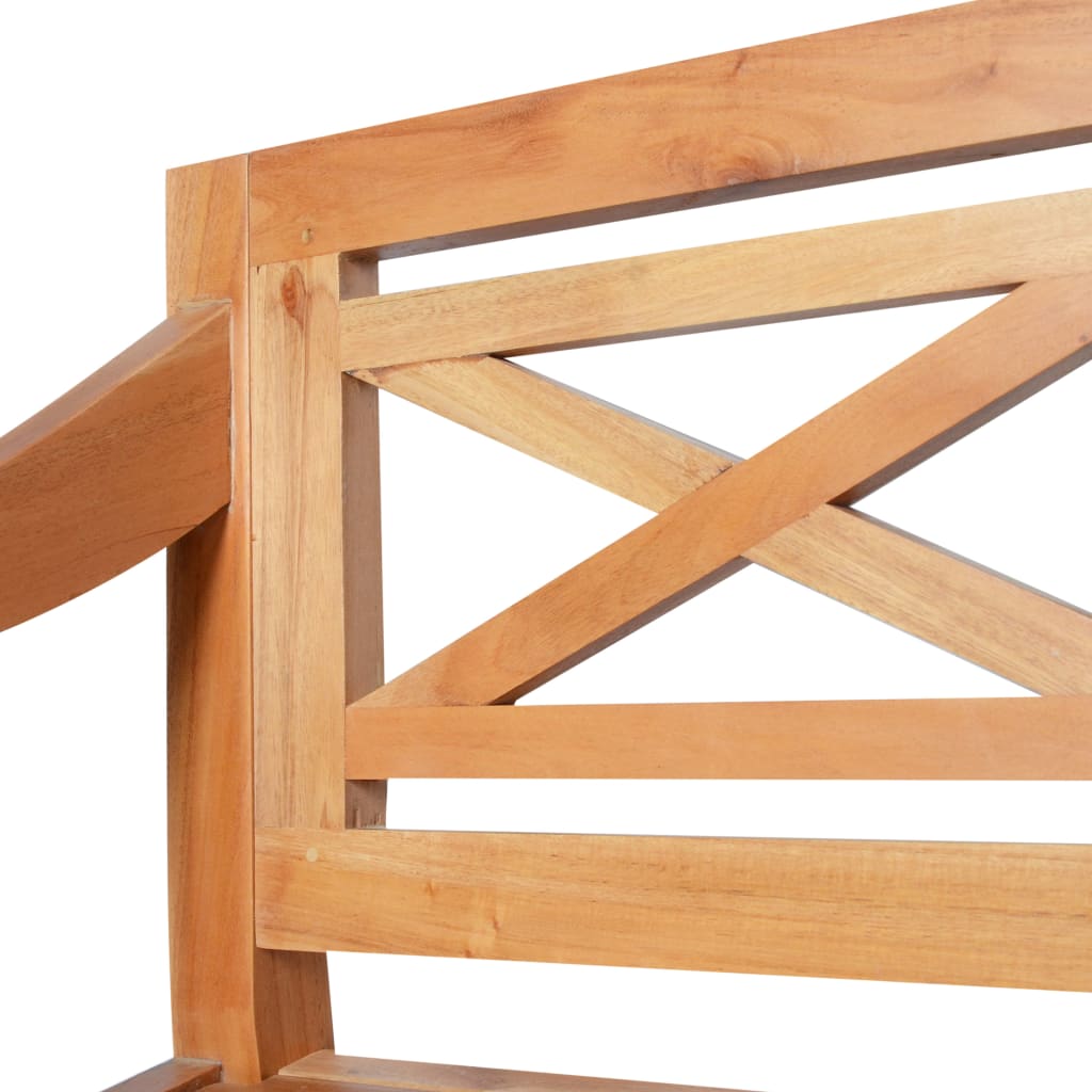 Batavia Bench 98 cm Solid Mahogany Light Brown