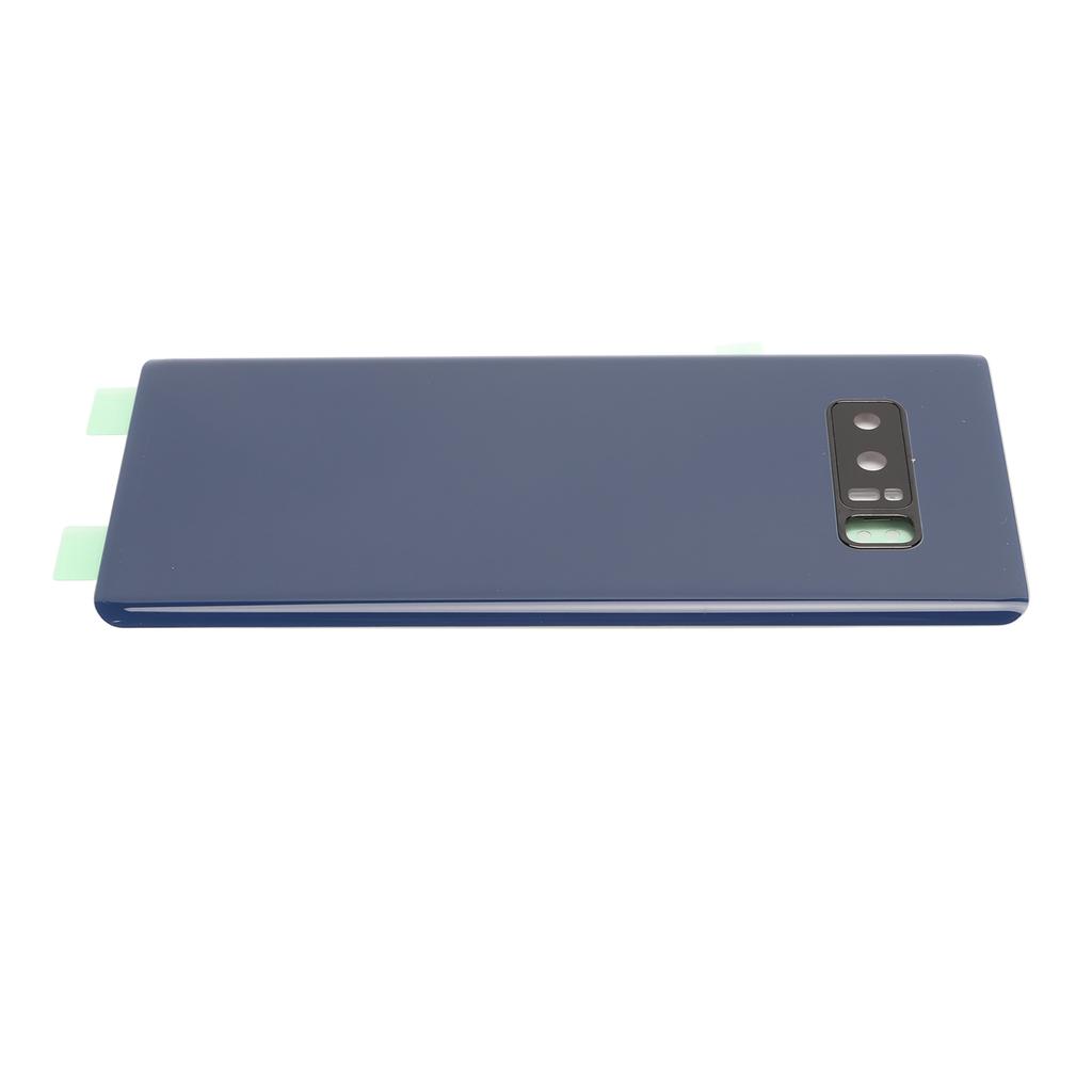 Phone Back Rear Panel Glass with Pre Installed Camera Lens Phone Rear Cover Door for Samsung Galaxy Note 8 SM N950 Blue