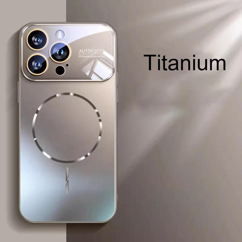 Matte AG Nano Hartschale Handyhülle Für iPhone 17 16 15 14 Pro Max Air Magnetisch Für Magsafe Kabelloses Laden Coque