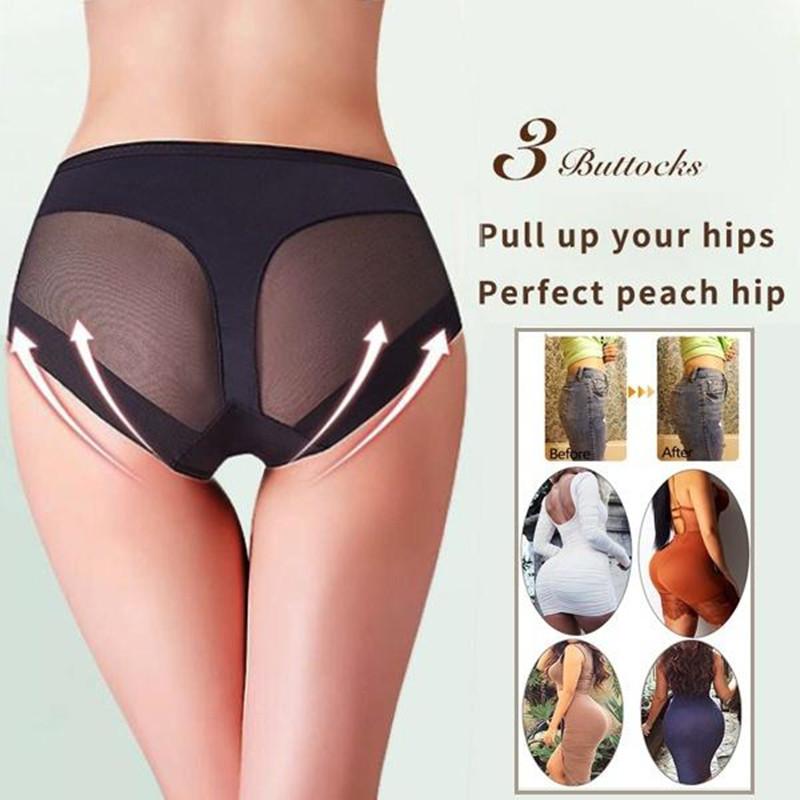 Hohe Elastische Atmungsaktive Slips Frauen Nahtlose Butt Lifter Höschen Shapers Abnehmen Hip Enhancer Shapewear