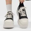 FDCP brand European and American trendy shoes lace-up casual board shoes thick sole, this big fat shoe has an inner height increase of G008 black -J