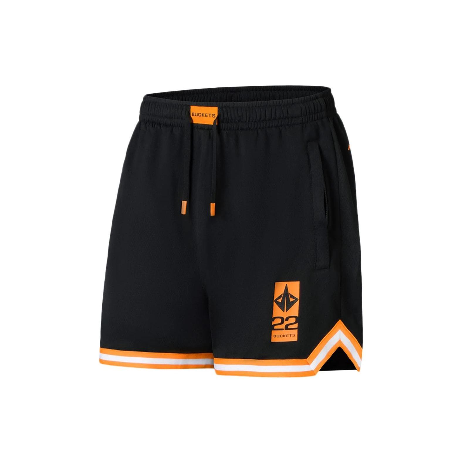 Li-Ning Jimmy Butler Basketball Shorts  Black Orange  Men s AAPS061-1 M