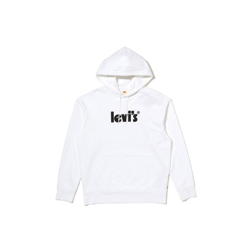 Levis FW22 Mikina s pevným logem Pánské mikiny Bílá 38479-0078