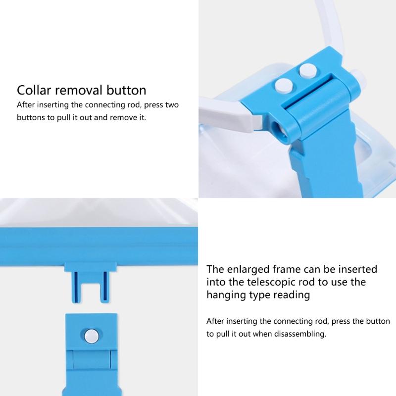 Handsfree Magnifying Glass for Neck Wear,Handheld Desktop Multifunction Magnifying Glass for Reading, Sewing