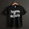 Ghost Hunter T-Shirt Paranormal Investigator Haunted Tee Men's Top XL Black