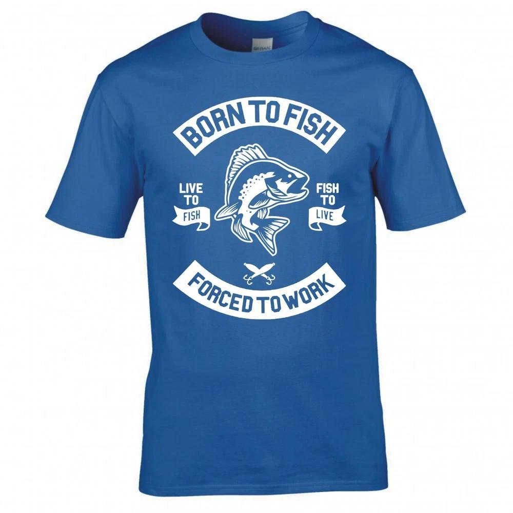Funny Born To Fish Forced To Work Tshirt