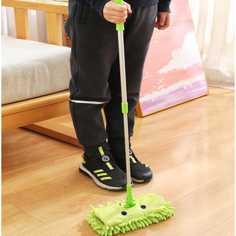 Mini Children's Mop Multifunction Cleaning Mop Housekeeping Toy Floor Mop Toy  Sweeping House