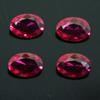 Natural Red Ruby Loose Gemstone 4.25 ct Oval Cut Lot 7x5 mm for Jewelry Making and Gem Collections