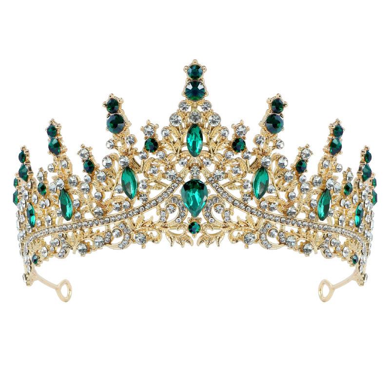 New Luxury Full Diamond Bridal Crown Headband Wedding Dress Accessories Elegant Temperament Crystal Bridal Crown Hair Accessories