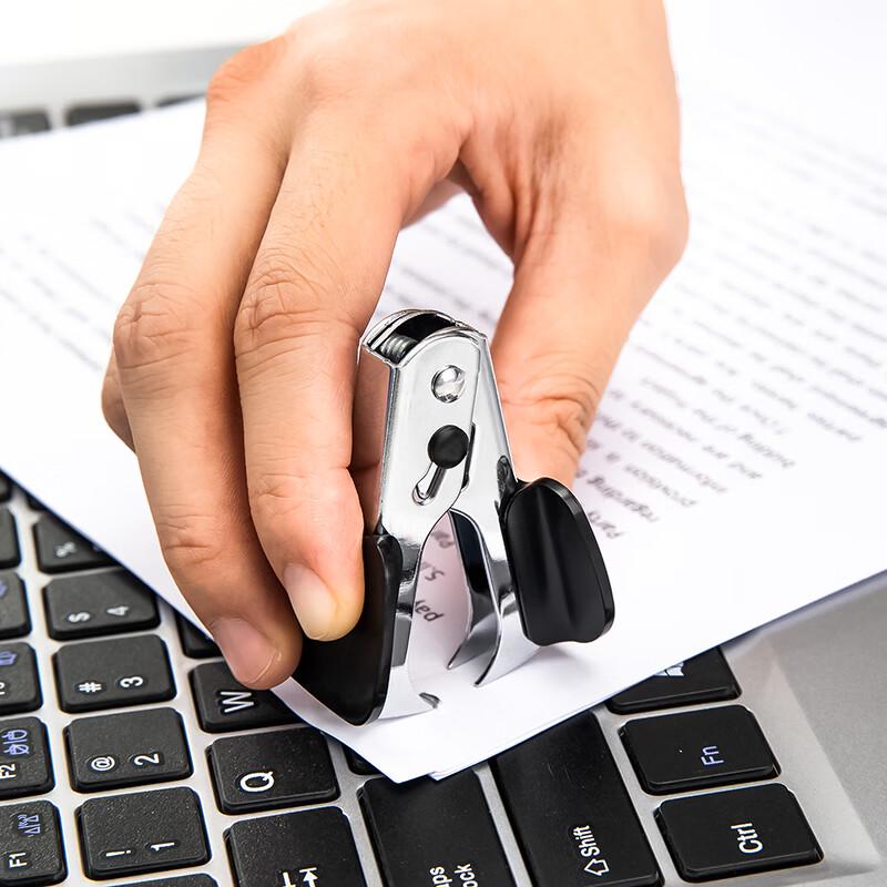 Deli 0359 Steel Office Stapler Set - Black CN plug (adapter included)