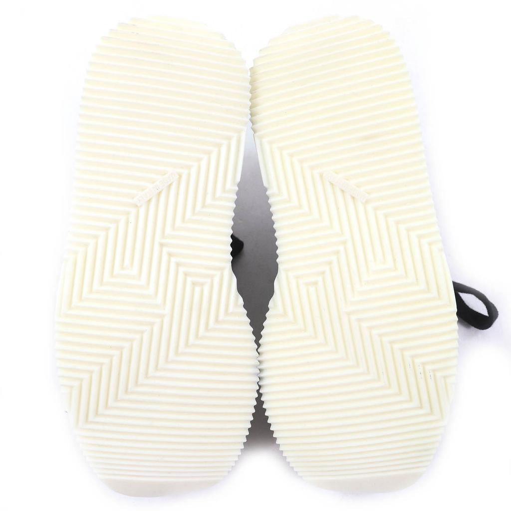 Great HERMES sneakers quick H logo stitch black leather Women 35 192214Z Used