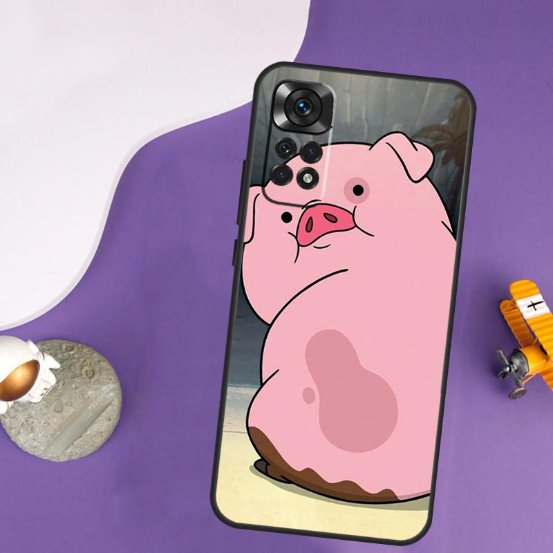 Cartoon Pig Case For Xiaomi Redmi Note 13 Pro 14 12 9 10 11 Pro 10S 11S 12S Redmi 13C 14C 10C 12C Cover