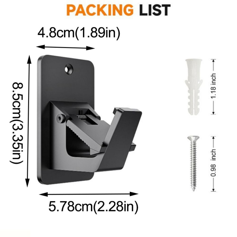 2Pcs Wall-mounted Curtain Rod Holders Adjustable Wall Rod Bracket Curtain Hanging Hooks  Bedroom