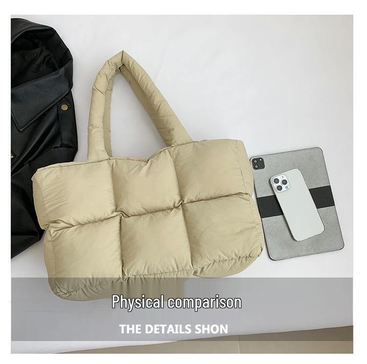 Korean Style Quilted Puff Shoulder Bag - 2025 Autumn/Winter Collection
