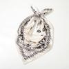 AWAYTR Satin Cashew Headband Hair Scarf Bands for Women Party Headwear Elegant Print Bandana Turban Hairband Headpiece