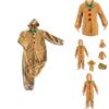 Adorable Christmas Gingerbread Man Kids Costume Cosplay Bodysuit