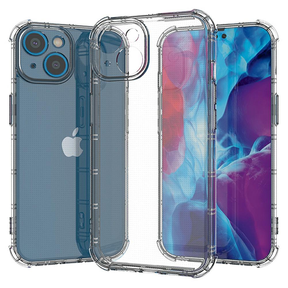 

SHANWO Чехол для iPhone 14 Прямой край Прозрачный Противоударный ТПУ Задняя крышка для телефона A