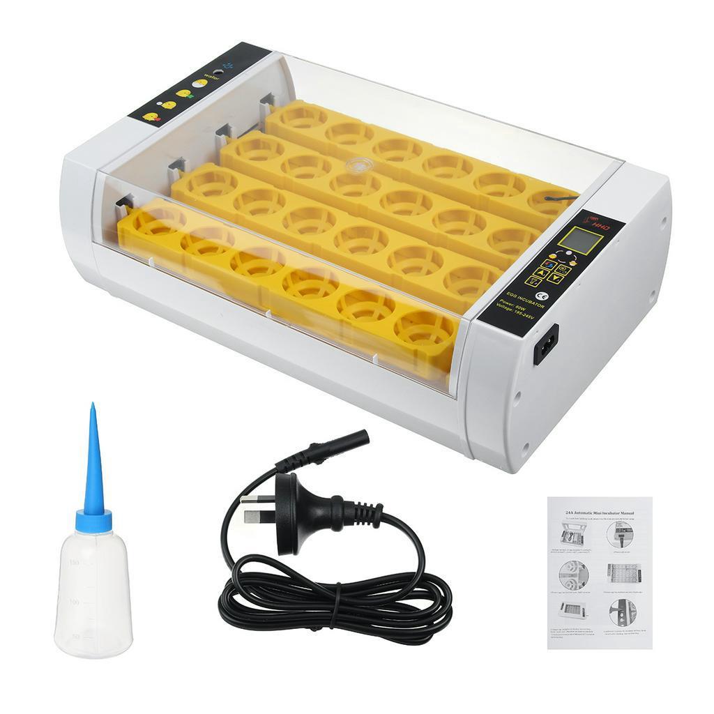 60W 24 Egg Newest Farm Incubator Automatic Chicken Egg Incubator Hatchery Poultry Brooder Equipment