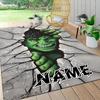 Custom Name Deadpool Movie Poster Carpet Rug Customizable Soft Washable Anti-Slip Home Living Room Sofa Mats Personalized Rug. 090919