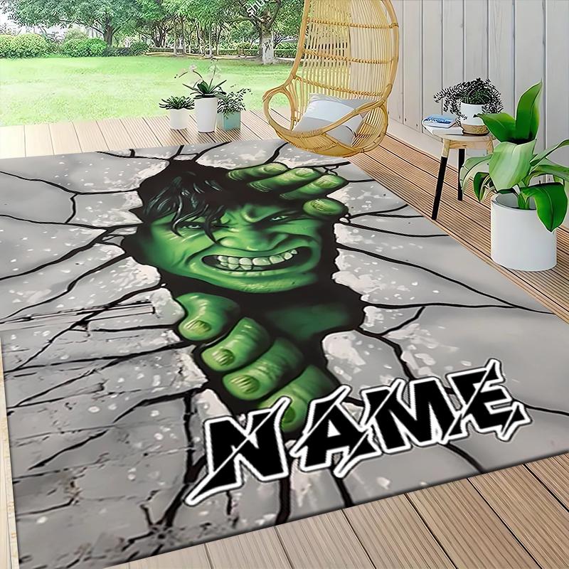 Custom Name Deadpool Movie Poster Carpet Rug Customizable Soft Washable Anti-Slip Home Living Room Sofa Mats Personalized Rug. 090919