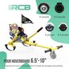 RCB Hoverkart Akcesorium do Żyroskopu Samobalansującego - Regulowane Siedzisko Kartingowe (20 kg Min-100 kg Maks) - Jaune