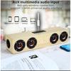 Wooden Soundbar Bluetooth Speaker Music Acoustic System 40W HIFI Stereo Music Surround LED Display Outdoor Speaker With FM Radio
