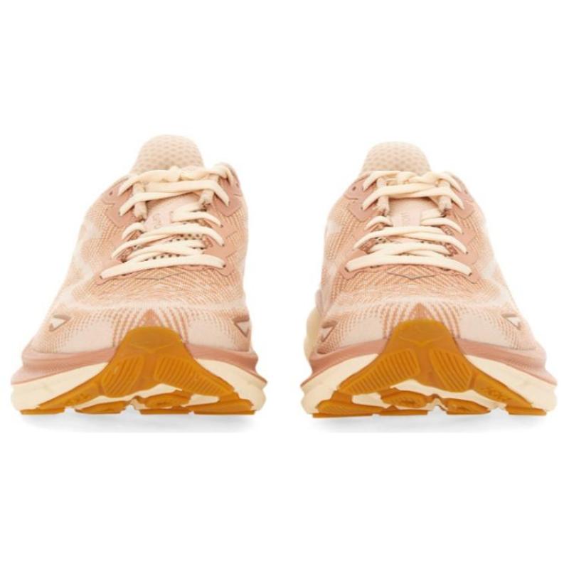 HOKA ONE ONE Clifton 9 Sandstone Cream Women's Sneakers 1127896-SNC