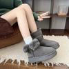 Internet celebrity fashion snow cotton boots small height increase short boots 2025 winter new velvet muffin thick-soled snow boots