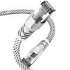 Ankuly CAT8 5m LAN Mesh Category 8 LAN Superfast CAT8 for and More Cable, Flat, Cable, 40Gbps/2000MHz, Compliant, Anti-Snip Shielded, Servers,