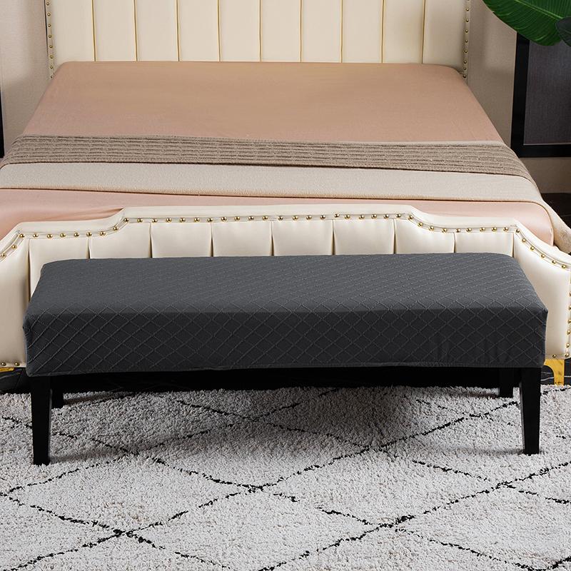 Huse pentru scaune jacquard pentru bănci Huse pentru scaune elastice pentru pian, antiderapante, elastică, în carouri, husă de protecție pentru casă, sufragerie, bucătărie