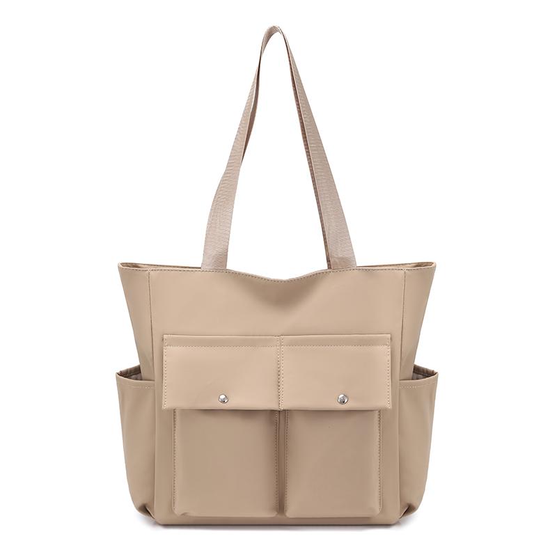 Handbag Large Capacity Tote Bag Women Solid Color Shoulder Bag