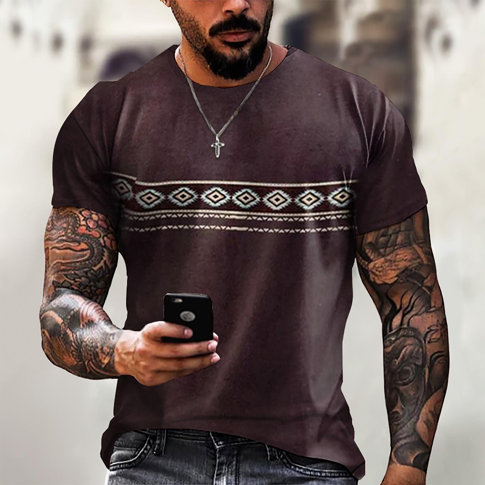 

Мужская повседневная футболка с короткими рукавами и нижней рубашкой с рукавами реглан 6Xl