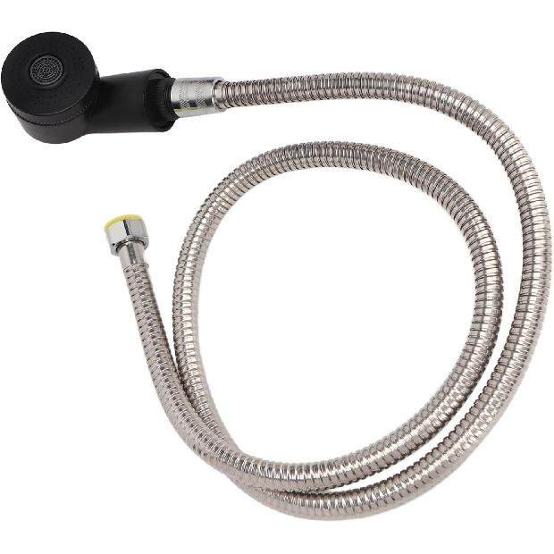 Salon Shampoo Bowl Sprayer Anti Leakage Adjustable Flexible Shampoo Bowl Sprayer Head Hose Set for Barber Shop