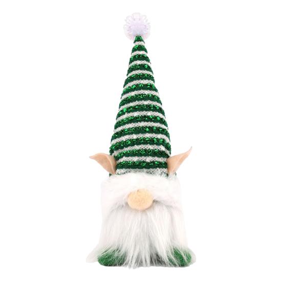 

Yousheng Lighted Christmas Gnome Handmade Plush Scandinavian Swedish Tomte Light Up Santa Elf Toy for Winter Tabletop Tiered Tray Indoor Xmas Decor E
