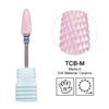 Ceramic Milling Cutter Flame Carbide Nail Drill Bits Pink Gel Remover Electric Machine Drills Polishing Peeling Nails Art Tools