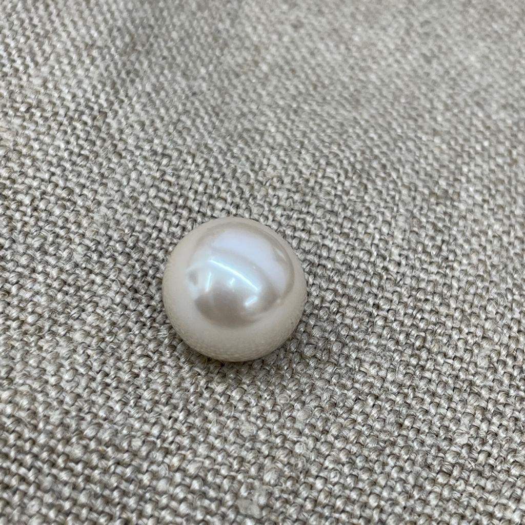 MADISON BLUE Beige MB171-2004 Pearl Button Linen Double Chester Long Coat Coat O2 beigeUsed