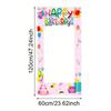 Cartoon Party Backdrop Banner Multicolor Birthday Party Decoration  Fun Photo Session