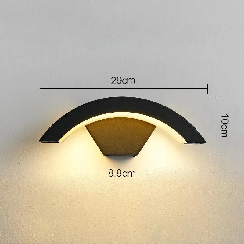 

Алюминиевый светодиодный настенный светильник для улицы с датчиком движения, внутренний настенный светильник, водонепроницаемый IP65, садовое освещение, уличное освещение, освещение коридоров, лестниц Warm Light