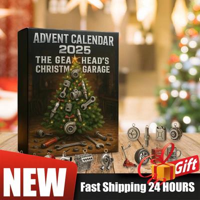 Christmas Countdown Advent Calendar Gift 24 Days Car Parts and Tool Ornaments Pendant Holiday Gifts for Cars Lovers & Mechanics