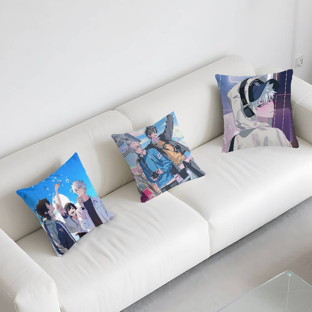 Anime Link Click Pillow Case Cushion Cover Soft Cute Throw Pillow Case For Car Sofa Pillowcase Polyester With Zipper